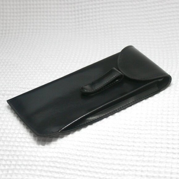 Black Vinyl Eyeglasses Sunglasses Pouch Case with Belt Pocket Clip - Picture 1 of 6